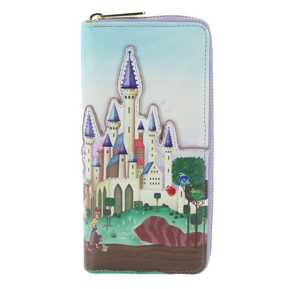 Loungefly Disney Sleeping Beauty Castle Wallet Aurora Phillip Dance Zip Around